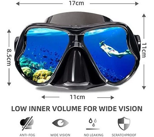 Antiparras Natación Unisex Keary Negro 1