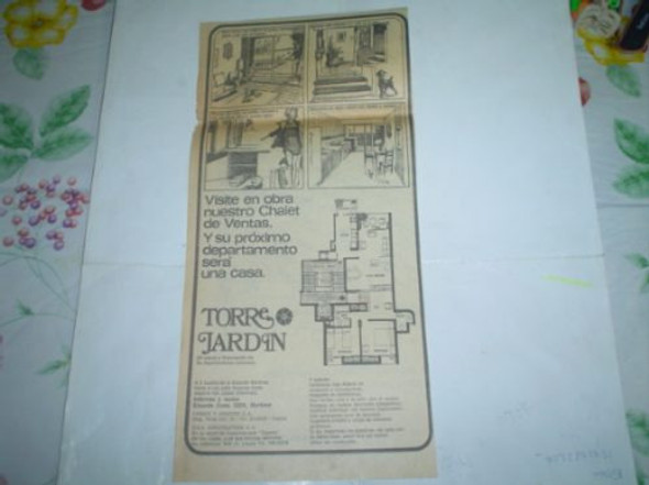 Publicidad Centenario La Prensa 1969 Torre Jardin Armesto 0