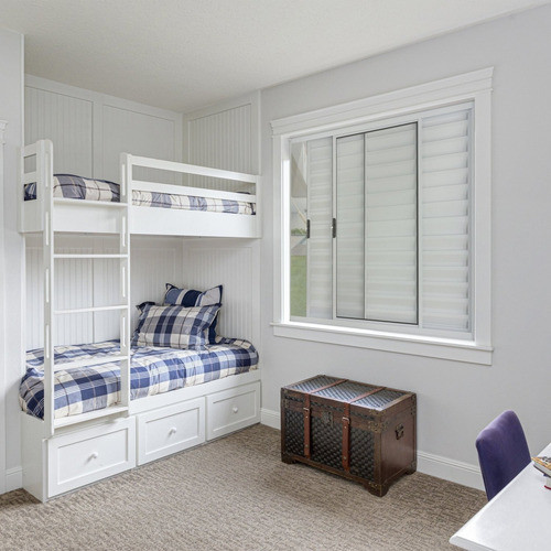 Janela De Alumínio Veneziana 100x120cm Com Grade 3 Folhas 1