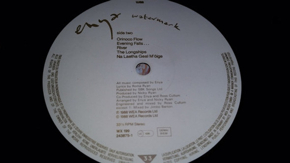 Enya Watermark Lp Vinilo Insert Europe 1988 Excelente 1