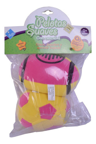 Pelotas Suaves Para Bebe Con Cascabel Futbol Y Rugby 1
