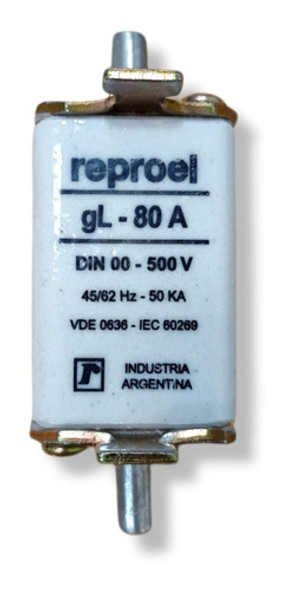 Fusible Reproel Nh-00  80 A 500v Gl 0
