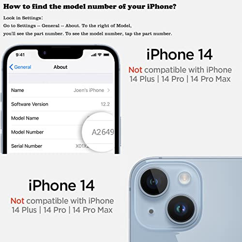 Jwest Funda Compatible Para iPhone 14 Suave Prueba Golpes Bo 1