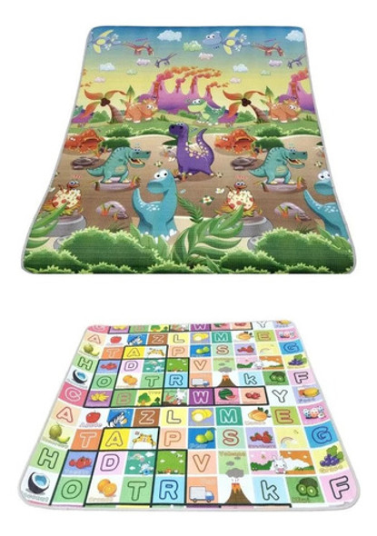 Alfombra Antigolpes Reversible Bebe Piso Nena Nene 1