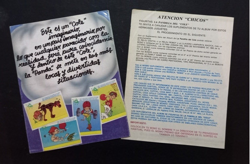 Album Y Suplemento Figuritas La Pandilla Del Cole Vacio 1
