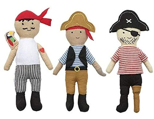 Sonajero Pirata De Loro Mud Pie, Multicolor, 7.50  X 2 1