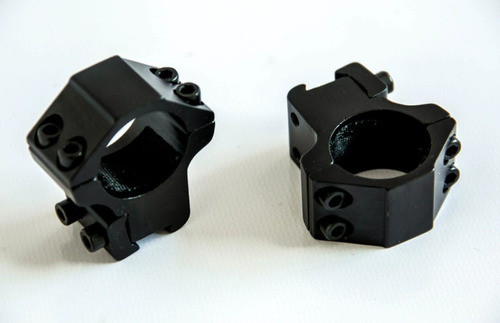 Anillas Montaje Alt Medio Apolo 1 Pulgada Aluminio Riel 11 M 1