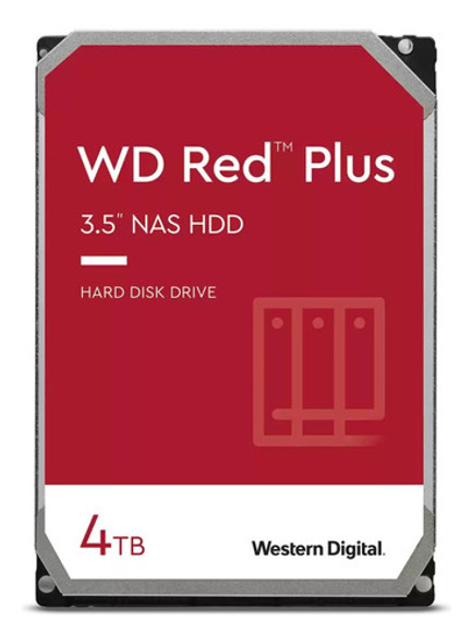 Western Digital 4tb Red Plus Nas Disco Duro Wd40efpx Tranza 0