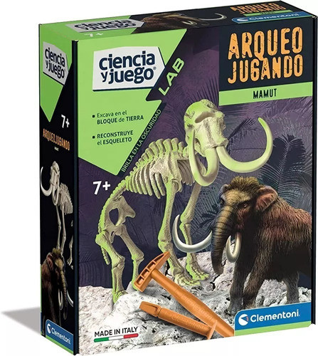 Juego De Escavacion Esqueleto Mamut Prehistorico Elefante 1