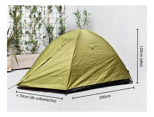 Carpa Albatros Dome Plus 3 Aluminizada Cubretecho 3 Pers 1