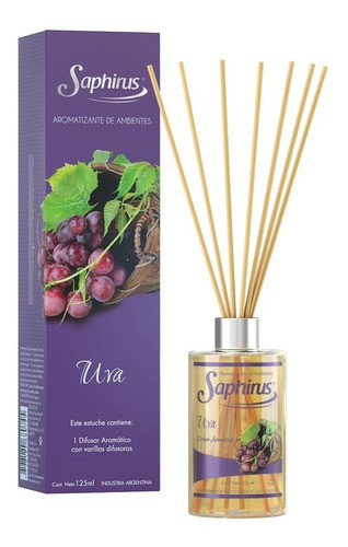 Difusor Saphirus Uva 125ml 0