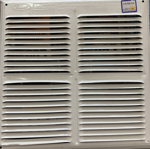 Rejilla De Ventilacion Aprobada Para Gas 20x20 200cm2 0