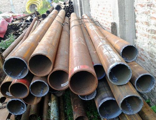 Caño Hierro Redondo 4 Pulgadas.(114 Mm)usados.tubos Larralde 0