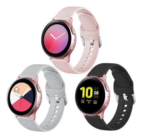 Lerobo Correa P/ Samsung Galaxy Watch Active/active 2 Pack 3 0