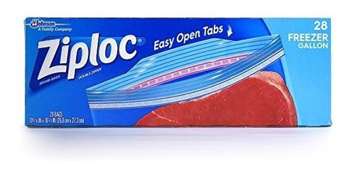 Ziploc Freezer Bag, Galón, 28 Conde 0