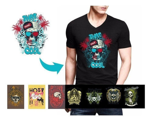 Plantillas Sublimacion Remeras Punk 50 Vectores 1