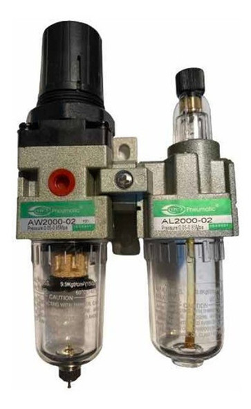 Filtro Regulador Lubricador 1/4 Mini Neumática Compresor 0