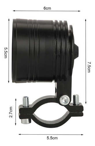 Kit 2 Par Faros Auxiliar Led Cree 20w Redondo + Switch 1