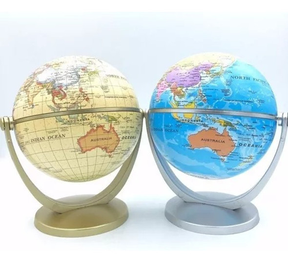 Globo Terrestre C/base Inglês Letra 360° Rotação 12cm 0