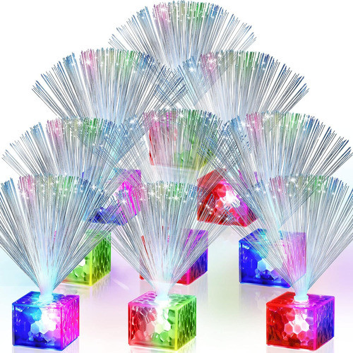 Luces De Fibra Óptica Led Multicolor Para Decoración 12 Unid 0