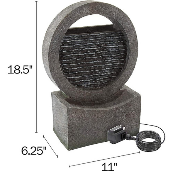 ~? Fuente Al Aire Libre Round Cascade - Cascada Moderna De P 1