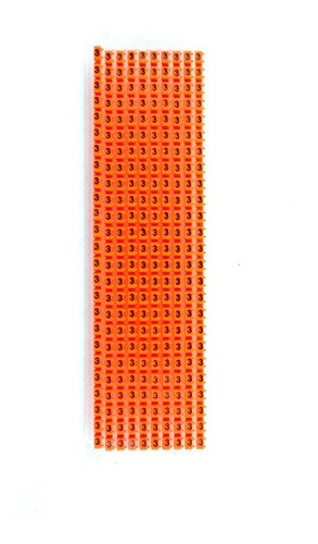 Anillo Identificdor Cables 1 A 2.5mm N° 3 Zoloda Caja X 250 0