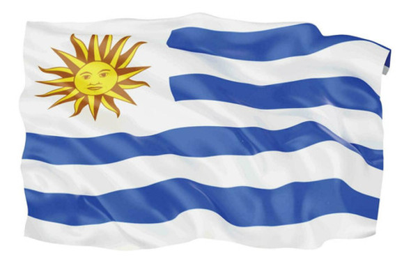 Bandera De Tela Uruguay Buena Calidad. 120x 180 Cm 0
