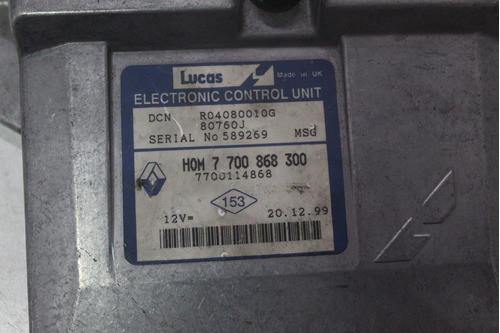 Centralita De Motor Renault Kangoo 1.9d Cm-082 0