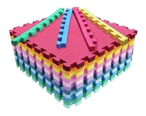 6 Tatames 50x50 Fundo De Piscina E Cercado-piso Anti Impacto 0