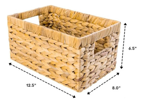 Juego De 6 Cestas De Almacenamiento De Mimbre, 1