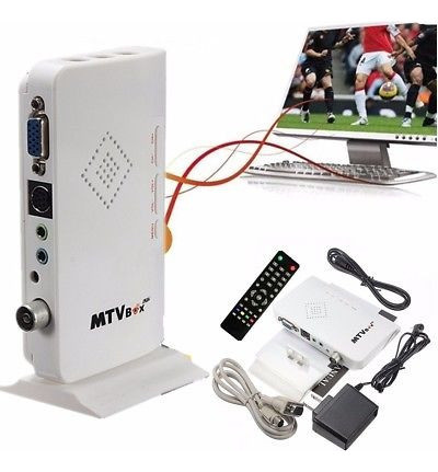 Lcd Vga External Tv Pc Box Programa Digital Receptor Tuner H 1