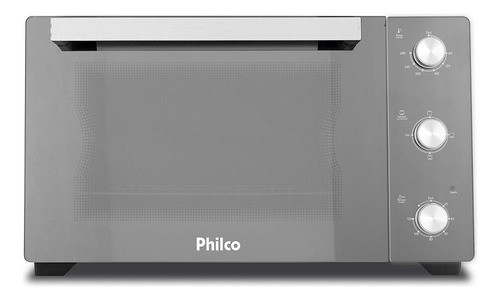 Forno Elétrico Philco 50 Litros Prata Espelhado Pfe50pe 110v 0