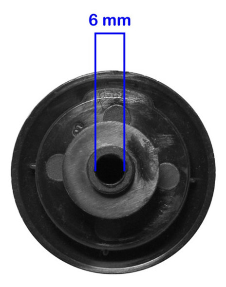 1 Perilla Negra 6mm Para Cocina Florencia 1