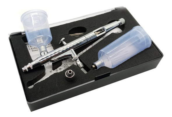 Set Aerografo Para Tortas Con Dos Copas Para Colorantes 0 Set Aerografo Para Tortas Con Dos Copas Para Colorantes 0