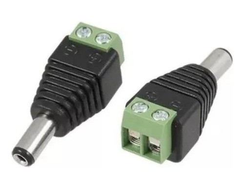 Ficha Conector Plug Macho Tira Led Neon Camaras 0