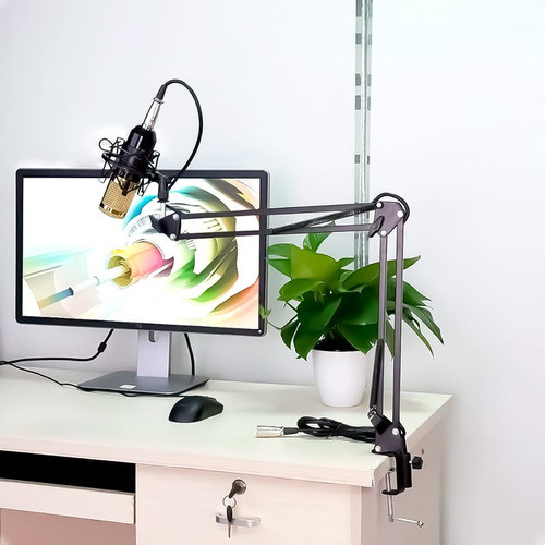 Micrófono Con Brazo Estudio Condensador Podcast Bm-800 Kubo 1