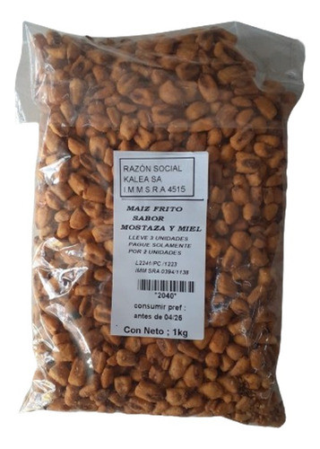 Maiz Frito Con Sal Mostaza Y Miel 1 Kg 0