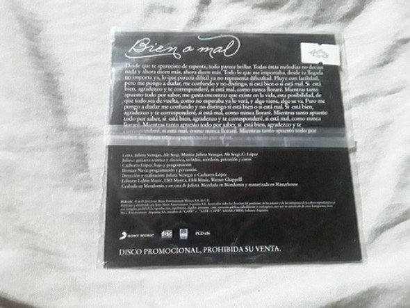 Julieta Venegas - Bien O Mal - Cd / Kktus 1 Julieta Venegas - Bien O Mal - Cd / Kktus 1