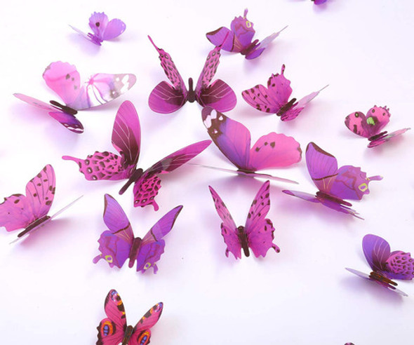 Mariposas 3d Adhesivas Para Decoracion, Manualidades 36u. -d 1