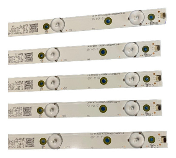 Tira 10 Led Lb-pf3030-gjd2p5435x10age2-b Tv Aoc Le43s5970 1