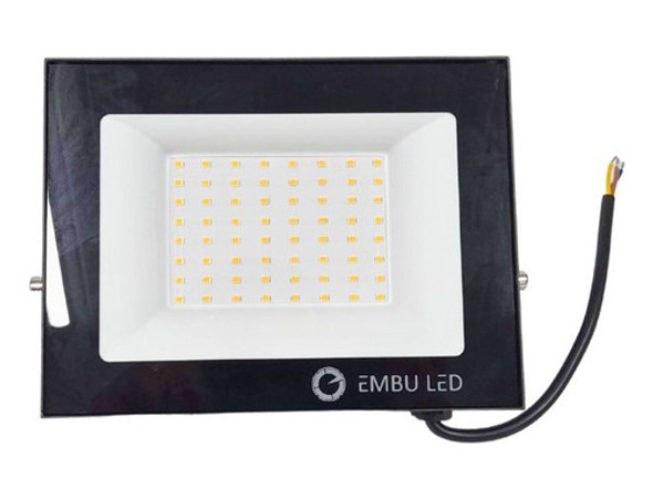 Refletor Led 100w Verde Slim Ip67 Embu Led 1