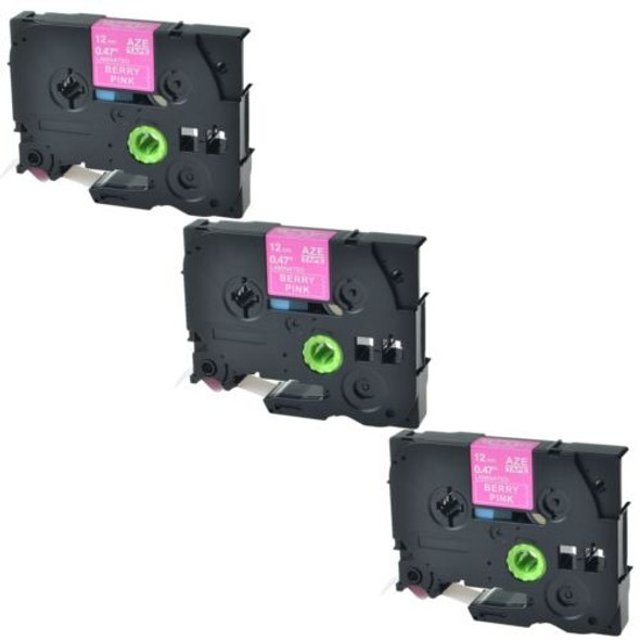 3pk Blanco En Berry Pink Etiqueta Cinta Tz Tze Mqp35 Para Br 0