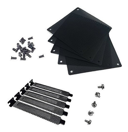 Nincha 12 Mm Pvc Pc Pc Refrigerador Filtro De Ventilador Neg 0
