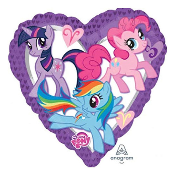 Anagram International My Little Pony Heart Foil Balloon Pack 1