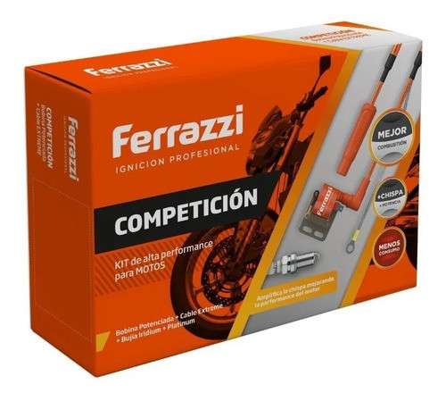 Kit Moto Bobina Y Cable Ferrazzi Extreme Capuchón Recto 1