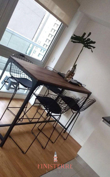 Barra Hierro Y Madera 1.20m X 0.40 Desarmable Estilo Rh !! 1