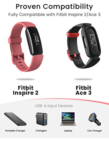 Cable Cargador Para Fitbit Inspire 2 Ace 3 Usb 1