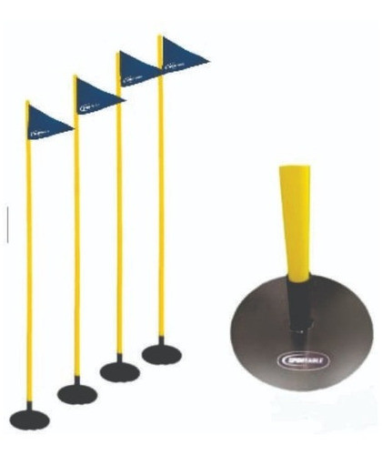 Banderín De Corner 1.5 M Con Base Ideal Sintético Sportable 0