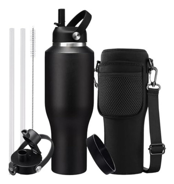 Botellas De Agua Aisladas De Acero Inoxidable De 0