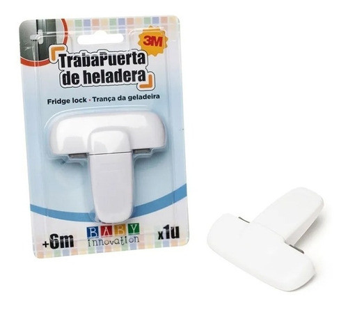 Baby Innovation Traba Puerta Heladera Seguridad Bebes Blanco 0